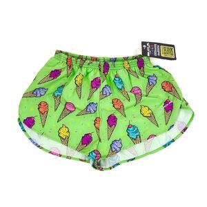 BOA Running‎ Shorts Colorful Ice Cream Print Women's Medium